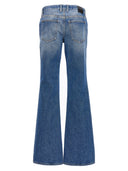 Off White Flared Logo Jeans