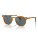 Oliver Peoples Sunglasses Ov5298 Su 1578 W5 Finley Esq Amber/Royal Blue Unisex