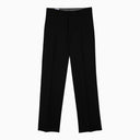 Tagliatore Black Wool Tailored Trousers