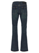 Paarse 'p004 kintsugi' jeans