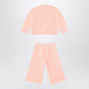 Il Gufo Apricot Coloured Set In Cotton Fleece