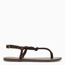 Manebí Brown Suede Hamptons Sandal