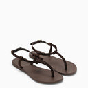 Manebí Brown Suede Hamptons Sandal