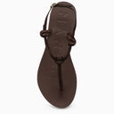 Manebí Brown Suede Hamptons Sandal