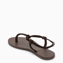 Manebí Brown Suede Hamptons Sandal