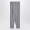 Lemaire Grey Mélange Trousers With Belt
