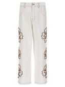 Bluemarble 'Embroidered Hibiscus' Jeans