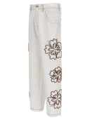 Bluemarble 'Embroidered Hibiscus' Jeans