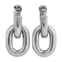Xl Link Hoops Earring Paco Rabanne Silver Brass