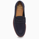 Iglesia's Navy Blue Pembrey Loafer en lienzo de algodón