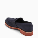 Iglesia's Navy Blue Pembrey Loafer en lienzo de algodón