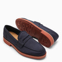 Iglesia's Navy Blue Pembrey Loafer en lienzo de algodón