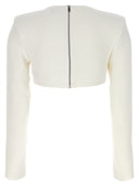 David Koma Top '3 D Crystsal Chain and Square Neck'