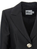 Self Portrait 'Black Taffeta' Blazer