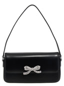 Self Portrait 'Black Leather Baguette' Handbag
