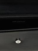 Self Portrait 'Black Leather Baguette' Handbag