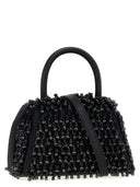 Self Portrait 'Black Embellished Micro Bow' Handbag