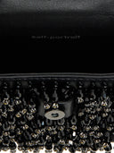 Self Portrait 'Black Embellished Micro Bow' Handbag