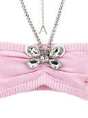 Area 'Crystal Butterfly Knit Bandeau' Top