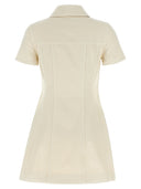 Self Portrait 'Cream Collared Denim Mini' Dress