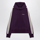 Palm Angels Dark Purple Track Felpa con cappuccio