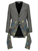 Comme Des Garçons Homme Plus Embroidery Check Single Breasted Blazer