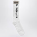 Palm Angels White Logoed Socks