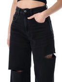 Jeans in denim con icona