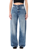 Jeans in denim con icona