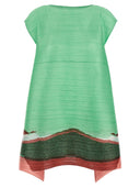 Falten bitte Issey Miyake 'körniges Farben' Kleid