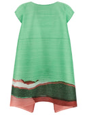 Falten bitte Issey Miyake 'körniges Farben' Kleid