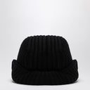 Aghi cappello da visiera di lana nera