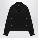 Giacca da cowboy nero degli aghi