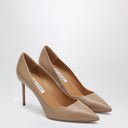 Décolleté de cuero Aquazzura beige