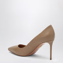 Décolleté de cuero Aquazzura beige