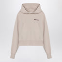 Palm Angels Logo Hoodie Light Beige
