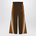 Palm Angels Brown/Ochre Colour Block Wide Trousers