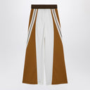 Palm Angels Brown/Ochre Colour Block Wide Trousers