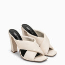 Paris Texas Milk White Leather Mule