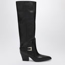 Paris Texas Jane Black Leather High Boot