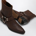 Paris Texas Helena Brown Leather Boot
