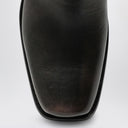 Paris Texas Black Roxy Boot In Brushed Leather