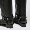Paris Texas Black Roxy Boot In Brushed Leather