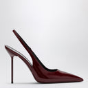 Paris Texas Slingback Lidia Rouge Noir In Patent Leather