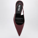 Paris Texas Slingback Lidia Rouge Noir In Patent Leather