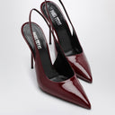 Paris Texas Slingback Lidia Rouge Noir In Patent Leather