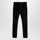 Amiri Black Skinny Jeans With Rips