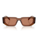 Prada Sunglasses Pr09 Zs 20 H90 Q Dark Transparent Brown/Brown Unisex