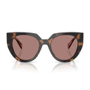 Prada Sunglasses Pr14 Ws 23 A60 B Mauve Tortoiseshell/Light Brown Women