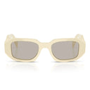 Prada Sunglasses Pr17 Ws 21 D5 J2 White/Light Brown Unisex